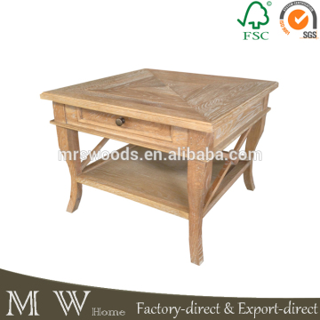 french provincial end table, antique french oak wood end table, french end table