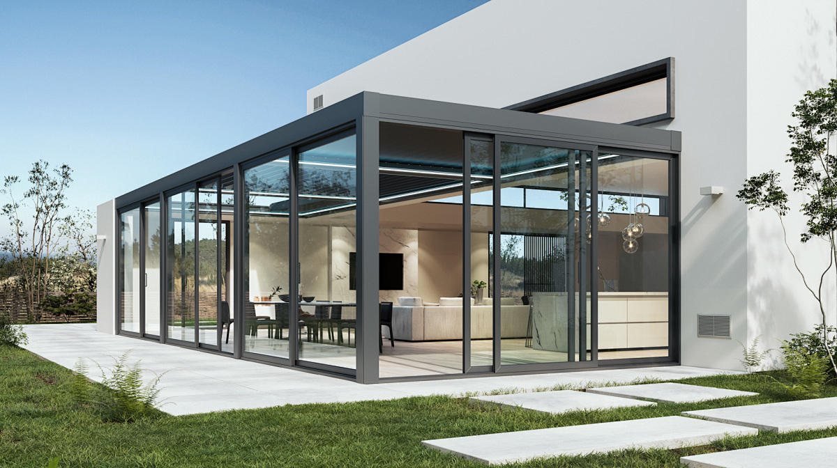Architectural Aluminum Glass Sunroom