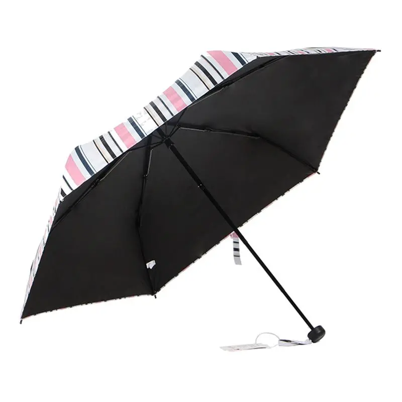 Promotion Full Print Manual UV 4 Folding Umbrella with Log