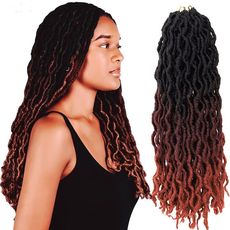 Sisterlocs Faux Locs Hair Dreadlocks Crochet Hair Extensions Dreadlocs Hair Solid And Ombre Color Synthetic Fiber Sisterlocks