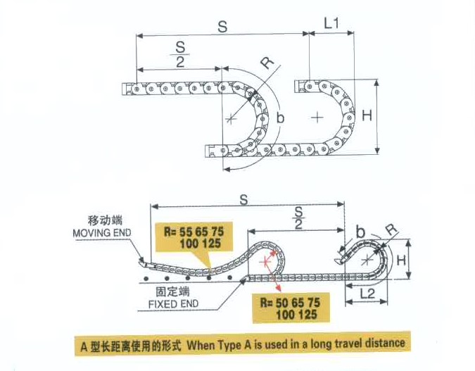 nylon drag chain