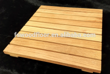 Solid burma teak bathroom flooring