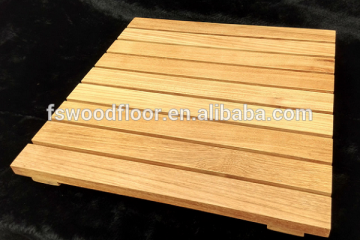 Solid burma teak bathroom flooring