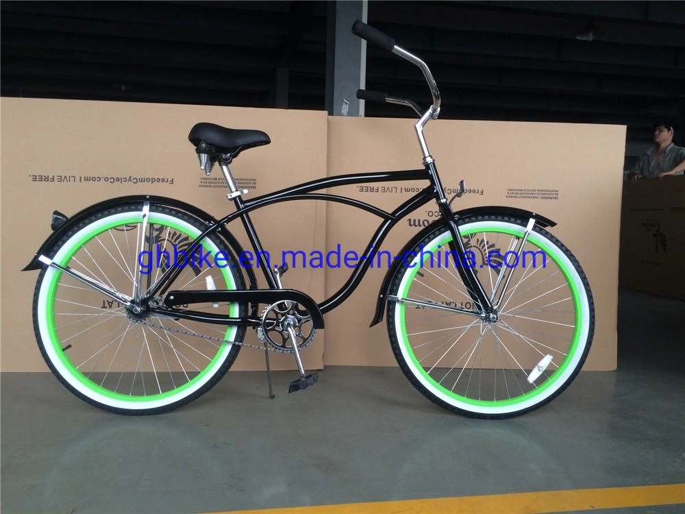 USA Popular Classic Single Speed Adult Mens 26 Inch Beach Cruiser Bike