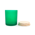 450 ml Candle Container Frosted Green Glass Candle Salk