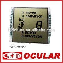 Segment TN Positive Transflective pins connector with silk print Static LCD Display