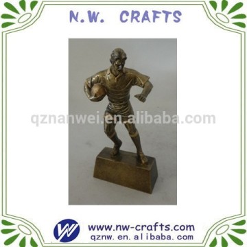 Polyresin rugby american fantasy football trophy