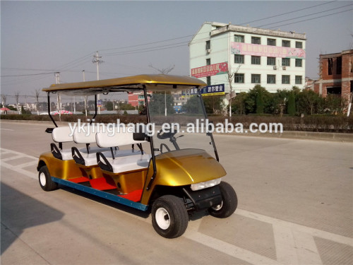6 seater golden sightseeing cars for sale