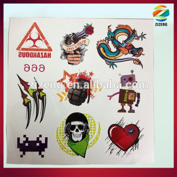 body tattoo sticker custom logo sticker