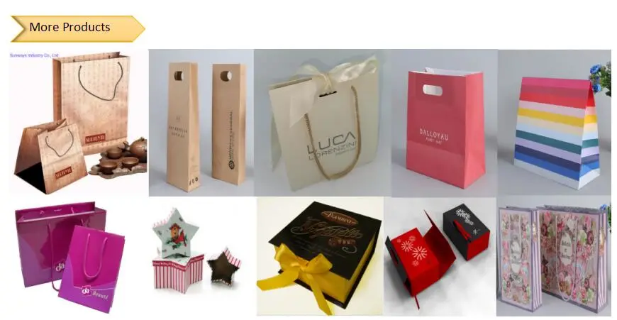 Recycled Custom White Kraft Paper Shopping Bag Gift Paper Bags