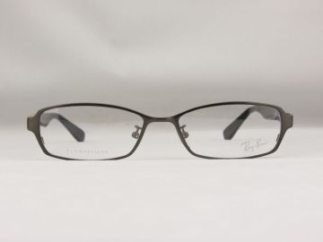 Man / Women Black Gun Color Ray Ban Pure Titanium Glasses Frame Rb8690 1068 55-18-140