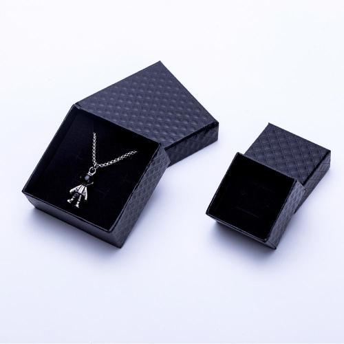 Black Suspension Fine Jewelry Box With Foam