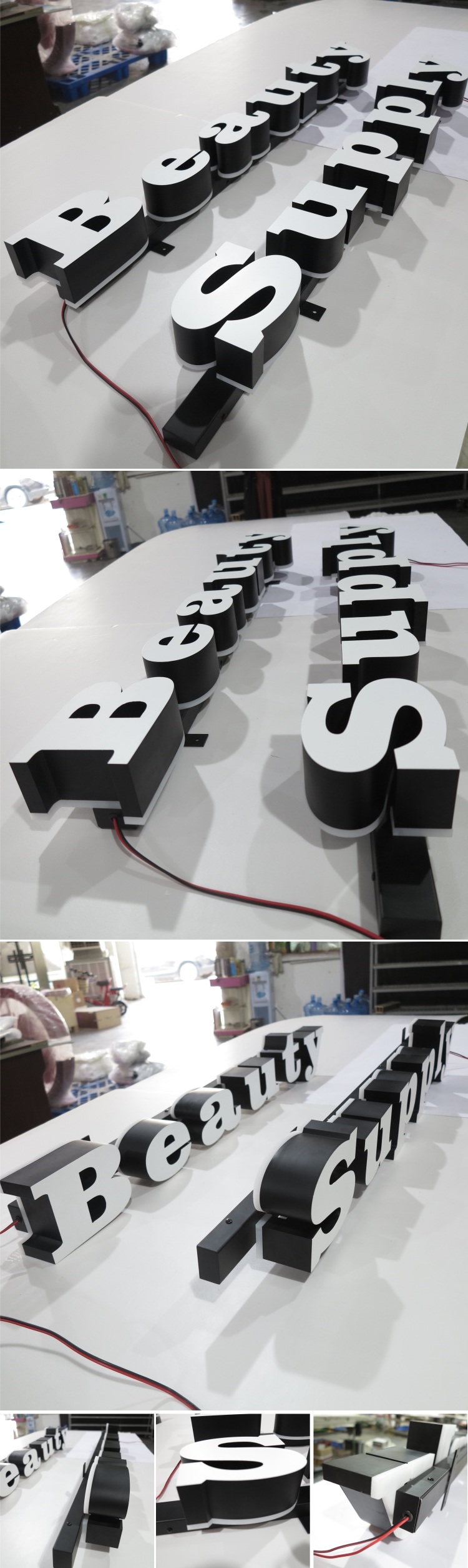 China Factory Store Sinnage Backlit Metal 3D Sign Channel Letters