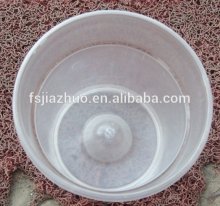 Transparent orchid flower pot