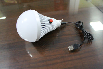 12W indoor usb charge E27 emergency led bulb