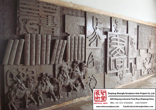 Lobby personalizado Metope escultura