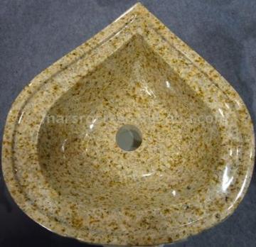 Vanity &amp; sink---Rustic Yellow