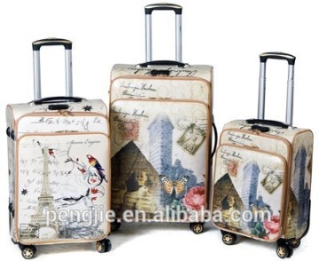 Pengjie Brand top fashion design luggages