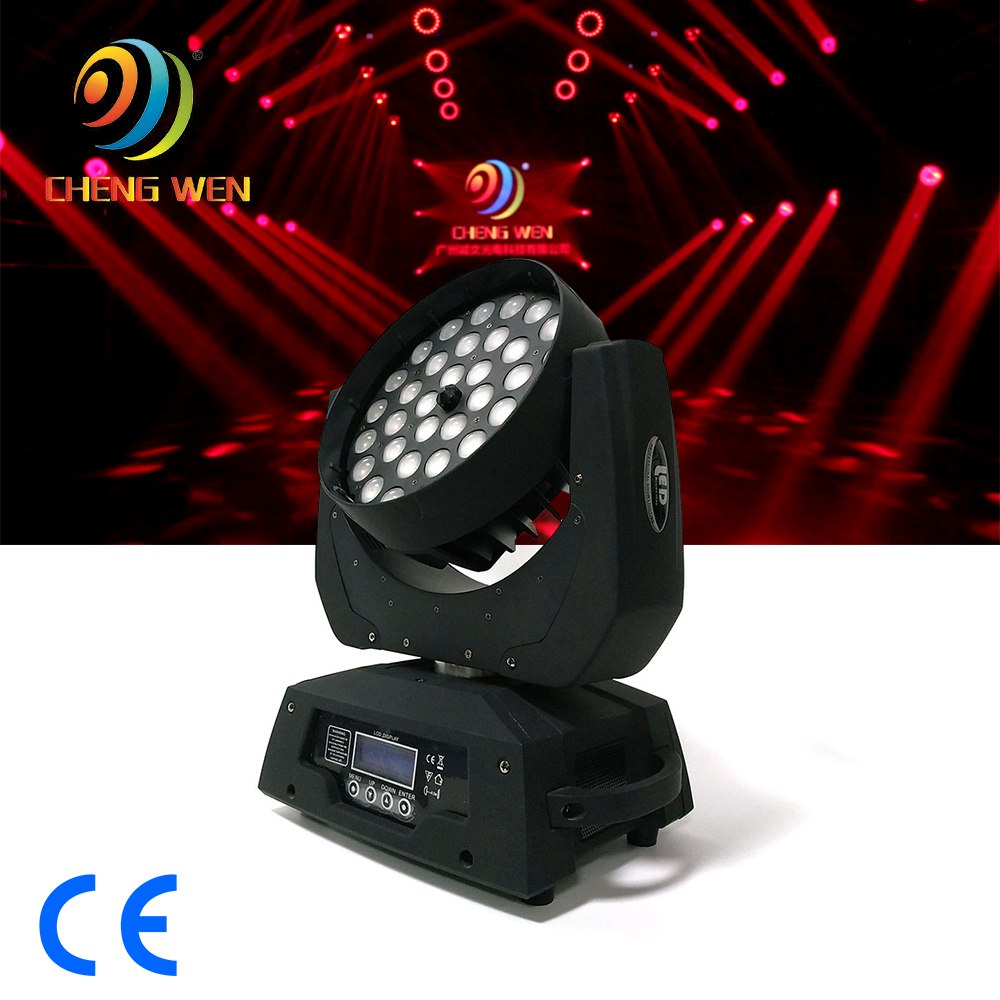 DJ LIGHT RGBW 36x12W LED ZOOM Lampu Pindah