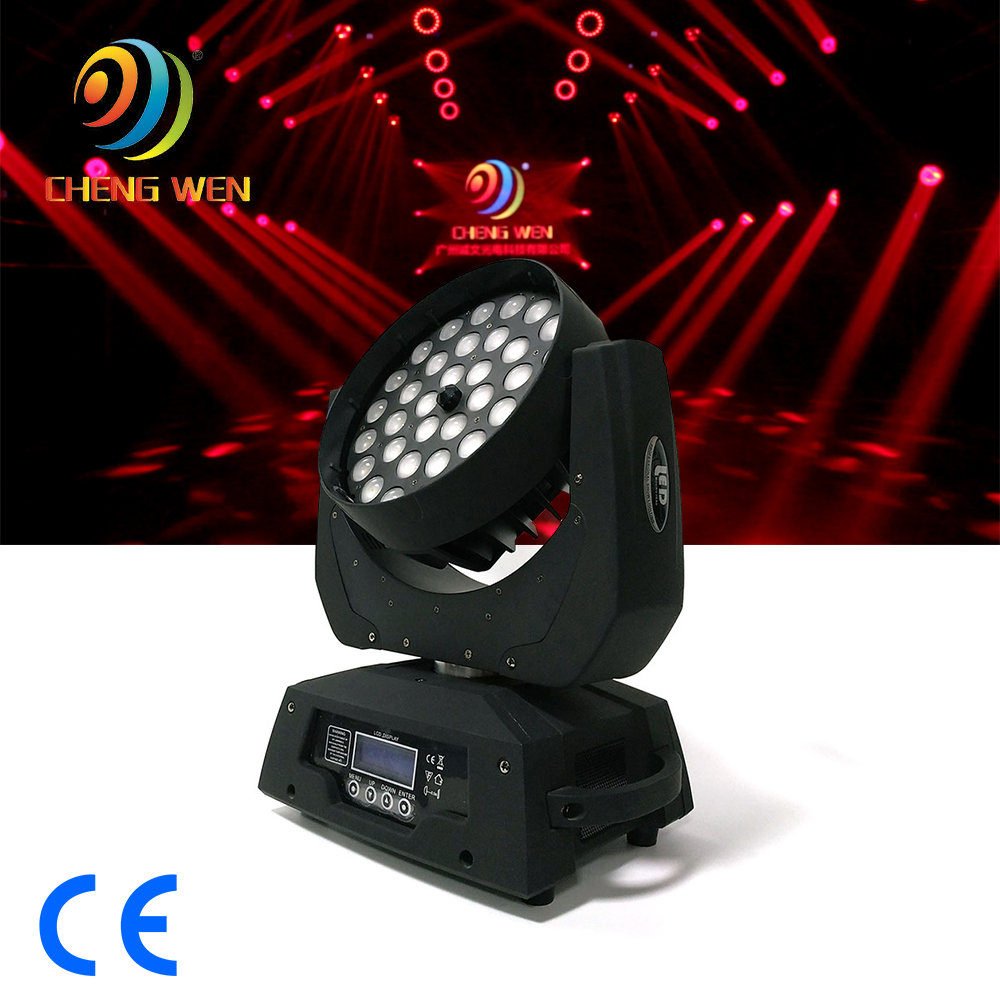 Đèn DJ RGBW 36x12W Đèn Zoom di chuyển Đèn