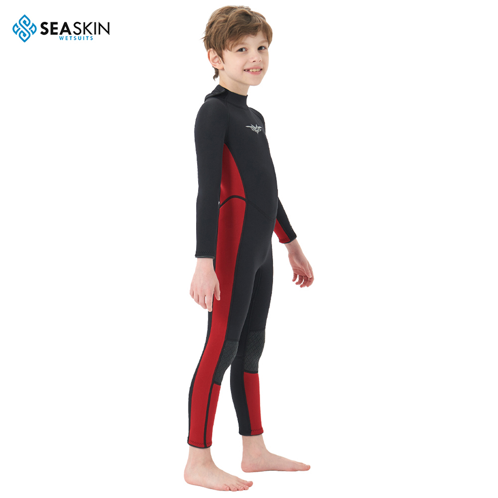 Saskin 2mm Kids Long Sleeve الأمامية Zip Scuba الغوص بدلة مبللة