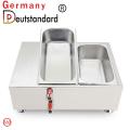 2 tank chocolate melting machine melting pot food warmer machine