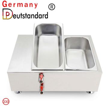 Chocolate melting machine with 2 tank