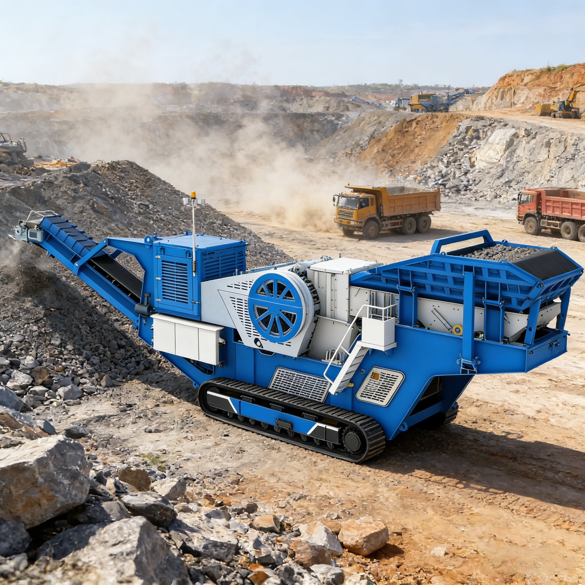 ट्रैक किया गया मोबाइल जॉ क्रशर Tracked Mobile Jaw Crusher