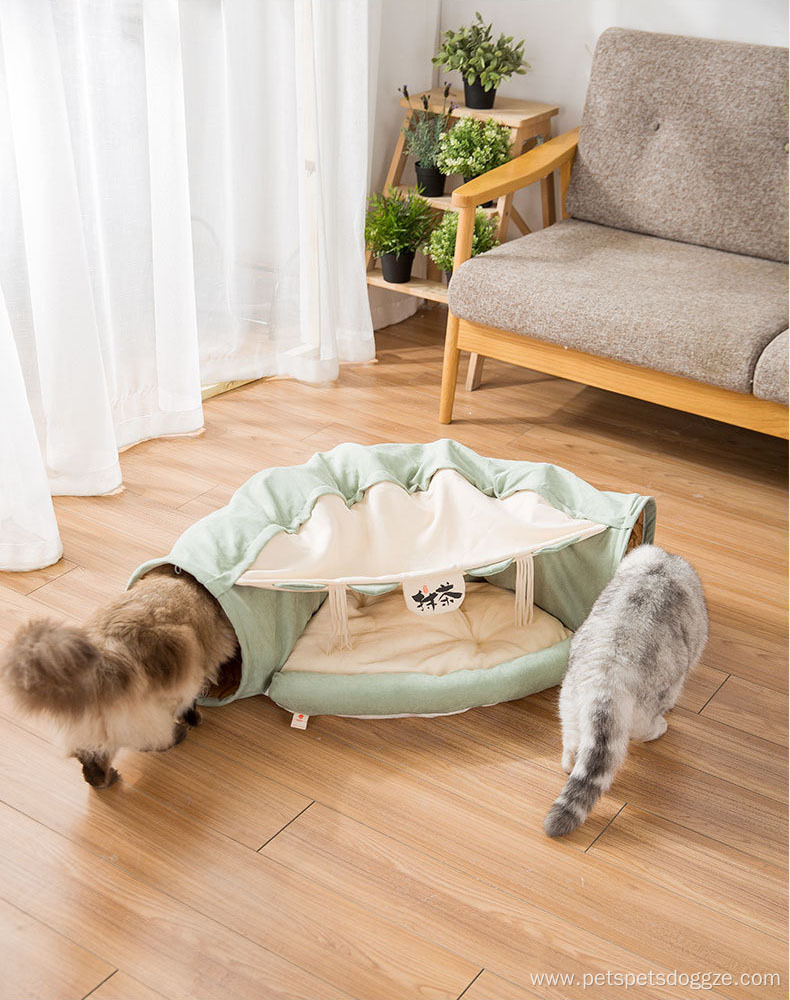 High Quality Funny Cat Bed Tent with Tunnel