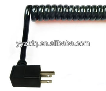 spiral electric wire with UL power plug