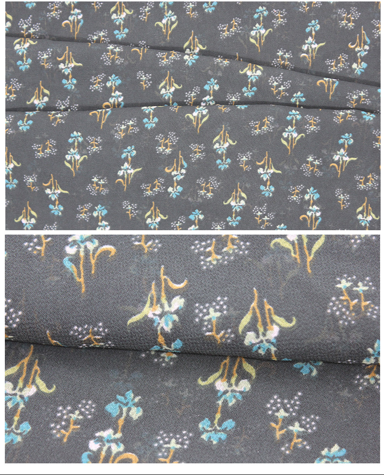 Wholesale super beautiful patchwork rolls crepe chiffon printed fabric