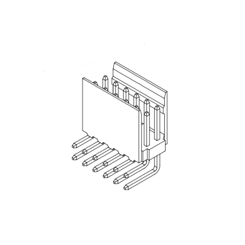 2.54 mm Pitch dual fila 90 ° wafer aw2549rb-2xnp