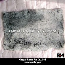 Dyed 100% real rex rabbit skins in chinchilla color