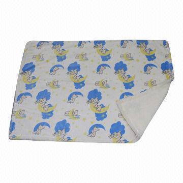 100% Polyester Babies' Blanket, Accepted Customized Brands and Logos