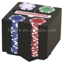 100pc wooden chip holder,poker chip set,poker set,casino game,pool table,game,gambling,travel game,wooden game