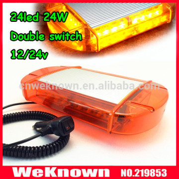 DC12V-24V led lightbar 24W Beacon light led waring light
