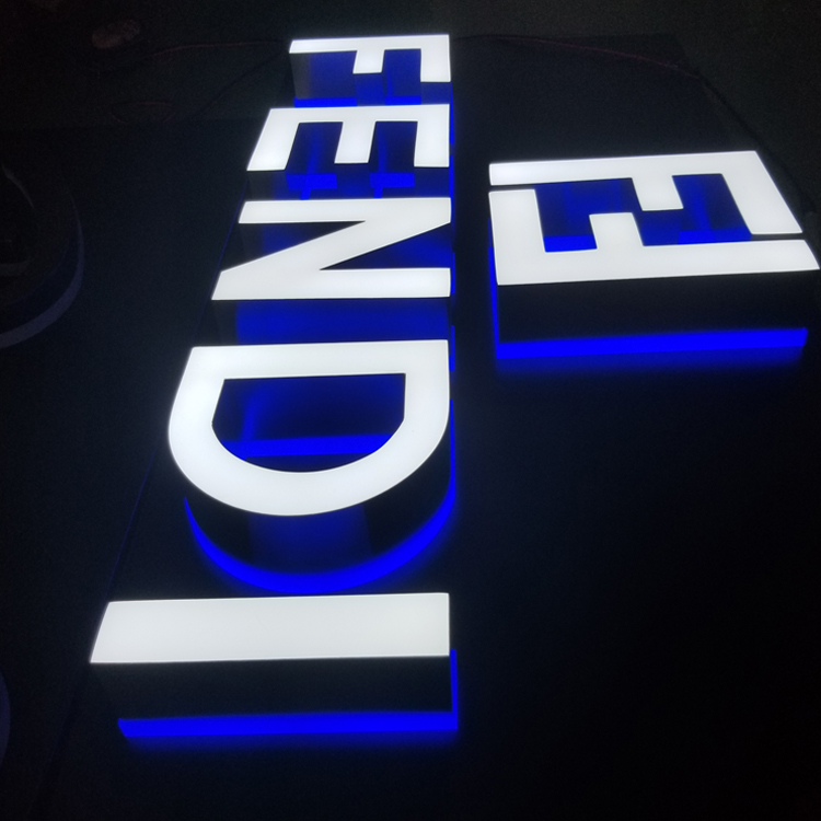 Outdoor LED Front with Back Light Letters 3D Acrylic Channel Letter LED Letter Sign for Store