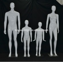 Man, woman and child mannequin group,family clothes display, Family dress form