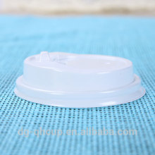 9OZ Paper Cup Lids Cover with straw/White Platic Lids/PP & PS Plastic White Lids