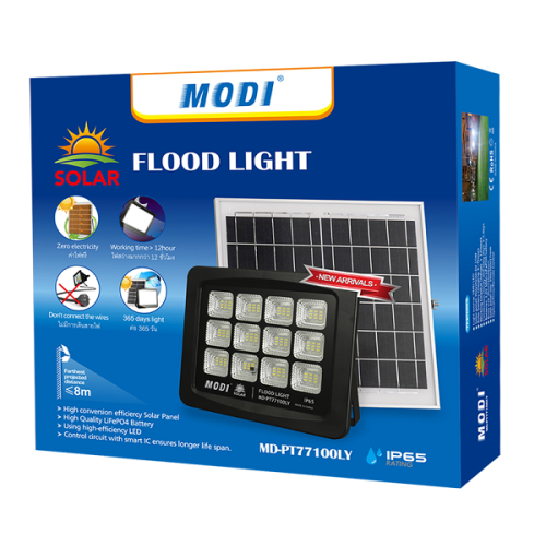 7000K Color temperature solar flood light