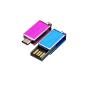 Mini lecteur flash USB OTG pivotant personnalisé