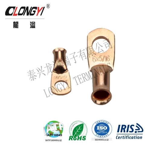 AWG Copper Tube Vituo vya Copper Cable terminal lugs jgy