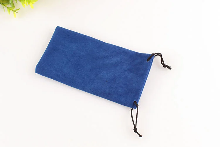 Personalized Screen Printed Drawstring Microfibre Mobile Phone Bag