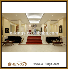 Hotel lobby furniture wooden coffee table sofa set