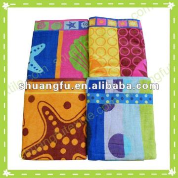 100% cotton jacquard beach towels