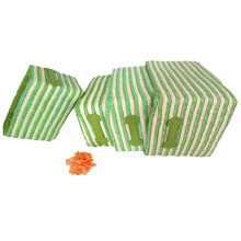 stripe square straw storage box