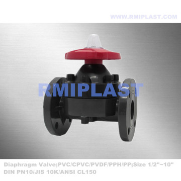 UPVC Plastic Diaphragm Valve ANSI CL150