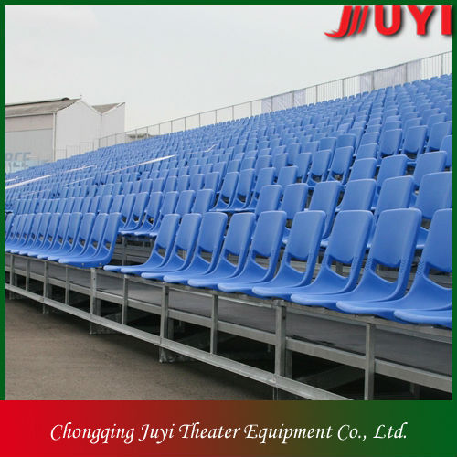 JY-715 wholesale outdoor aluminum frame chair fixed bleachers aluminum frame chair