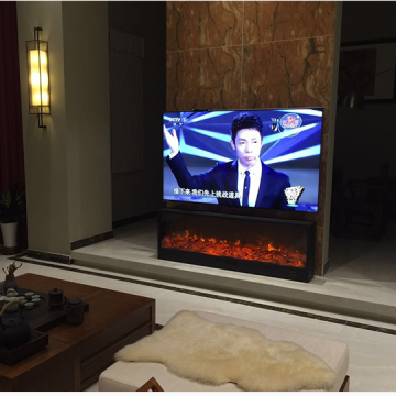 44 inch Resin Log Glowing Effect Electric Fireplace