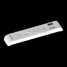 American surge protected usb power strip with LED indicator curcuit breaker/USA EXTENSION SOCKET/SURGE PROTECTOR/POWER BOARD